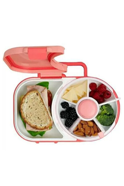 Arabest Kids Lunchbox with Detachable Snack Spinner, Reusable, 5 Small +1 Lar...