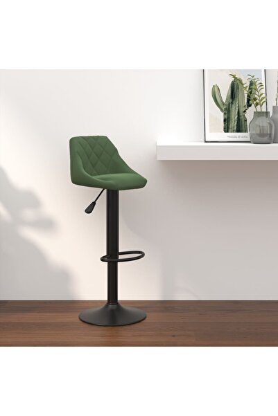 Concept Σκαμπό μπαρ, σκούρο πράσινο, Βελούδο