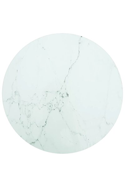 Concept Επιφάνεια τραπεζιού, λευκό, Ø50x0,8 cm, σκληρυμένο γυαλί, σχέδιο από ...