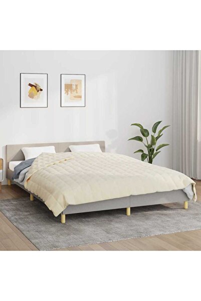 Concept Pătură cu greutăți, crem deschis, 200x225 cm, 13 kg, textil