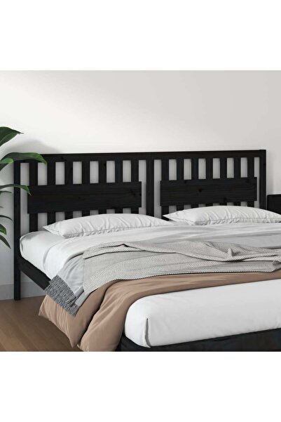 Concept Tăblie de pat, negru, 205,5x4x100 cm, lemn masiv de pin