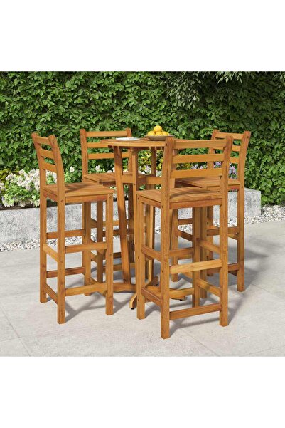 Concept Σετ επίπλων κήπου, 5 τεμάχια, από μασίφ ξύλο ακακίας