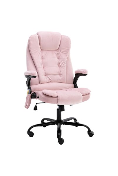Concept Scaun de masaj pentru birou, roz, catifea