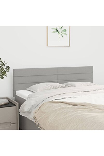 Concept Tăblii de pat, 2 buc., gri deschis, 72x5x78/88 cm, textil