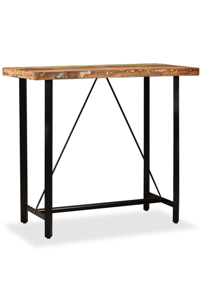 Concept Τραπέζι μπαρ, 120 x 60 x 107 εκ., από μασίφ ανακυκλωμένο ξύλο