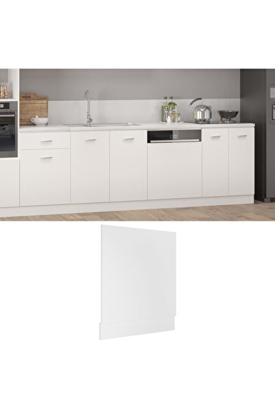 Concept Πάνελ πλυντηρίου πιάτων, λευκό, 59,5 x 3 x 67 cm, μοριοσανίδα