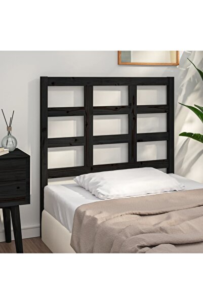 Concept Κομοδίνο, μαύρο, 95,5x4x100 cm, μασίφ ξύλο πεύκου