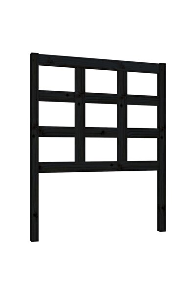 Concept Κομοδίνο, μαύρο, 80,5x4x100 cm, μασίφ ξύλο πεύκου