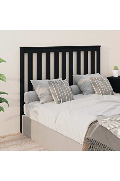 Concept Κομοδίνο, μαύρο, 146x6x101 cm, μασίφ ξύλο πεύκου