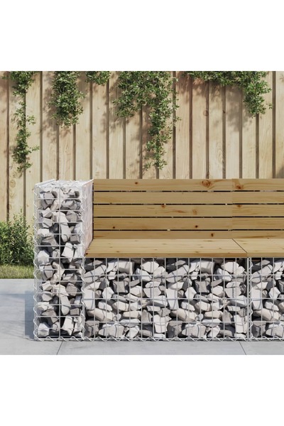 Concept Παγκάκι κήπου με σχέδιο γκαζόν 92x71x65,5 cm από εμποτισμένο ξύλο πεύκου