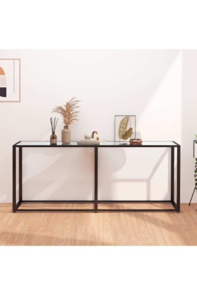 Concept Τραπέζι κονσόλας, Διαφανές, 180x35x75,5 cm, σκληρυμένο γυαλί