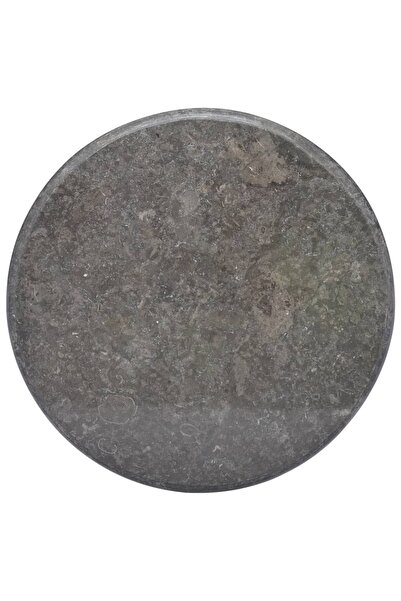 Concept Blat de masă, negru, Ø60x2,5 cm, marmură