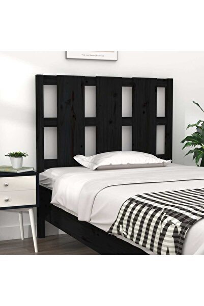 Concept Κομοδίνο, μαύρο, 95,5x4x100 cm, μασίφ ξύλο πεύκου