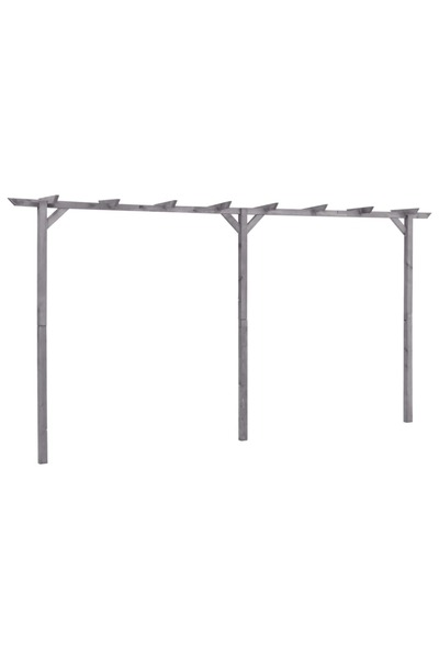 Concept Pergolă de grădină, gri, 400 x 40 x 205 cm, lemn de pin tratat