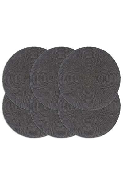 Concept Naproane, 6 buc., gri închis, 38 cm, bumbac, rotund