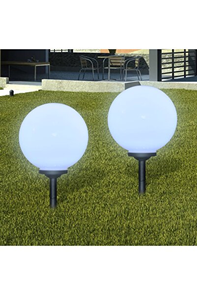 Concept Lămpi solare de grădină în formă de glob cu țepușă LED 2 buc.