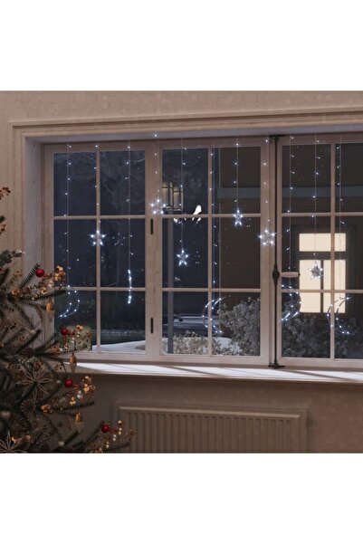 Concept Lumini lună și stele, 138 LED-uri, alb rece, cu telecomandă