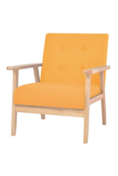 Concept Πολυθρόνα, κίτρινη, υφασμάτινη