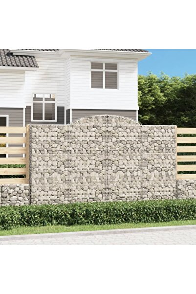 Concept Coșuri gabion arcuite 2 buc, 300x50x180/200 cm, fier galvanizat