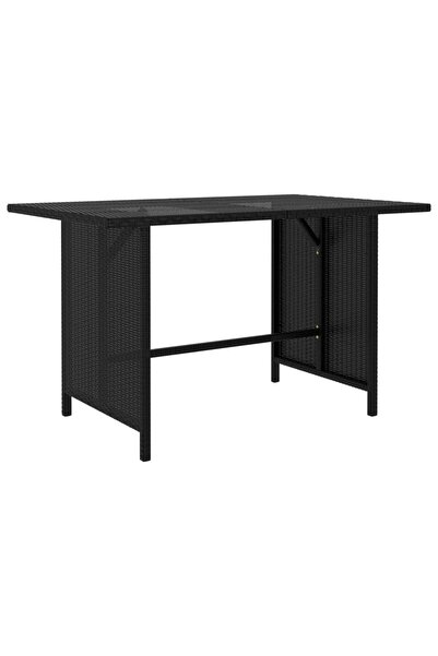 Concept Τραπέζι κήπου, μαύρο, 110x70x65 cm, πολυρατάν