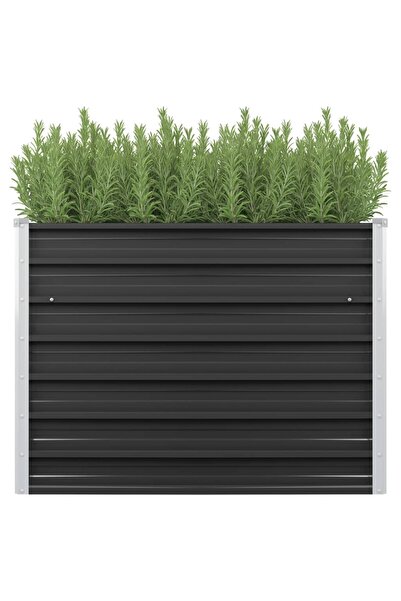 Concept Strat înălțat de grădină antracit 100x40x77 cm oțel galvanizat