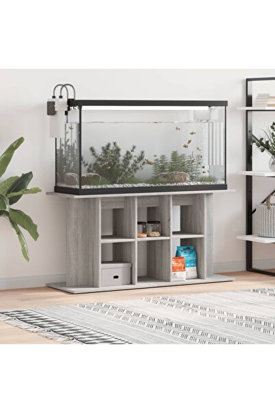 Concept Suport acvariu, gri sonoma, 120x40x60 cm, lemn prelucrat