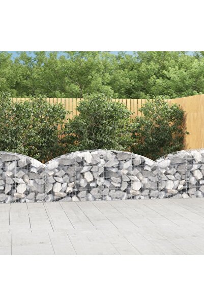 Concept Coș gabion arcuit 200x50x60/80 cm fier galvanizat