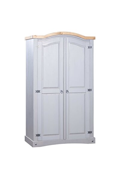 Concept Șifonier, gri, lemn de pin mexican, 2 uși, gama Corona