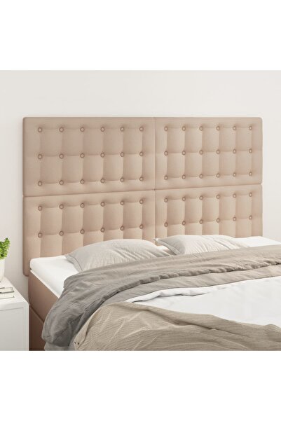 Concept Tăblii de pat 4 buc. cappuccino 72x5x78/88 cm piele ecologică