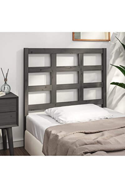 Concept Tăblie de pat, gri, 105,5x4x100 cm, lemn masiv de pin