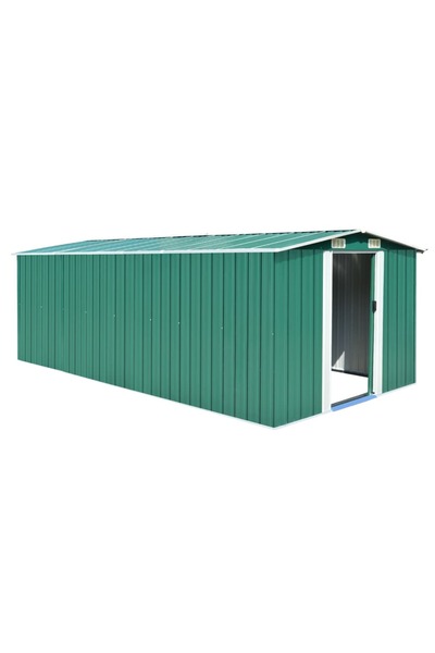 Concept Αποθήκη κήπου, 257 x 489 x 181 cm, μεταλλική, πράσινη