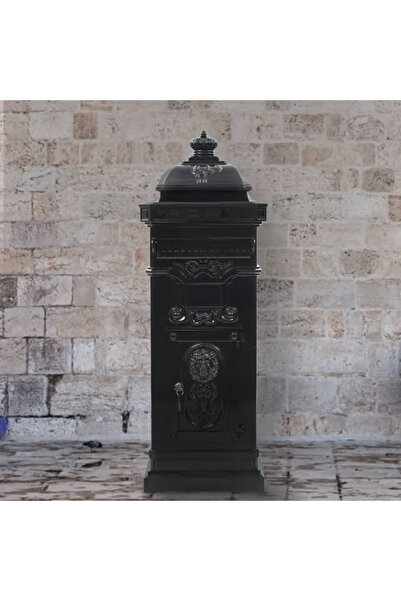 Concept Cutie poștală stâlp, aluminiu, stil vintage, inoxidabil, negru