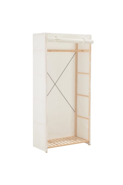 Concept Șifonier, alb, 79 x 40 x 170 cm, material textil