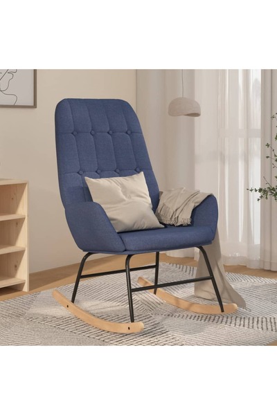 Concept Κουνιστή πολυθρόνα, μπλε, υφασμάτινη