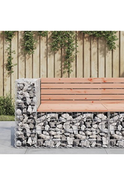 Concept Παγκάκι κήπου με σχέδιο γκαζόν 92x71x65,5 εκ. από μασίφ ξύλο Ντάγκλας