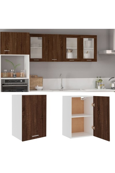 Concept Ντουλάπι τοίχου, καφέ δρυς, 39,5x31x60 cm, επεξεργασμένο ξύλο