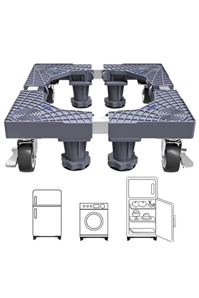 Sumkyle Appliance Dolly Cart Locking Wheels Mini Fridge Stand Adjustable Furn...