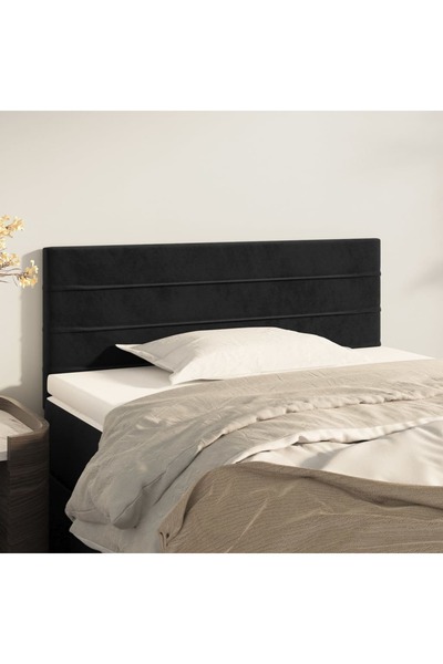 Concept Κομοδίνο, μαύρο, 100x5x78/88 cm, Βελούδο