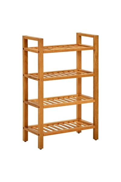 Concept Pantofar cu 4 rafturi, 50x27x80 cm, lemn masiv de stejar