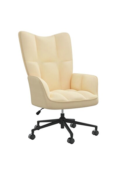 Concept Πολυθρόνα, κρεμ λευκό, Βελούδο