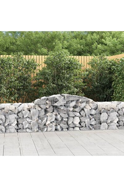 Concept Coșuri gabion arcuite 10 buc, 300x50x60/80 cm, fier galvanizat