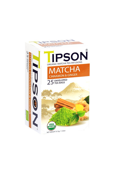 Tipson Tea - Matcha Cinnamon & Ginger (25 teabags)