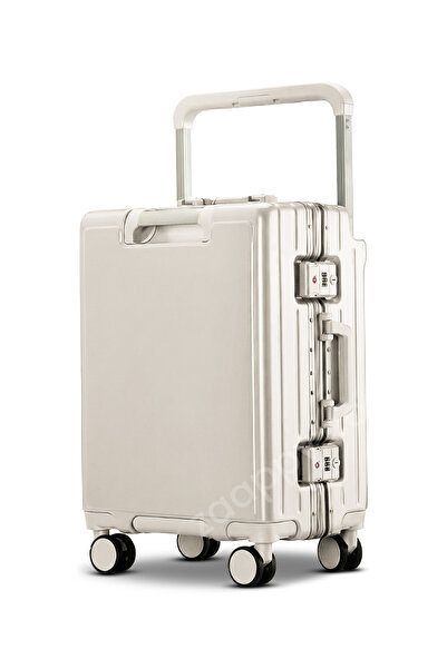 ZAAPPY Wide Handle Hard Shell Aluminum Framed 20 Inch(8-10kg) Cabin Size Lugg...