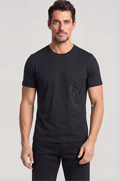 PAUL&SHARK Men's Regular Fit Round Collar Logo Embroidered P Cotton U Short S...