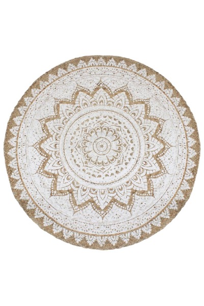 Concept Υφαντό Χαλί από γιούτα με με τύπωμα, 240 εκ., στρογγυλό