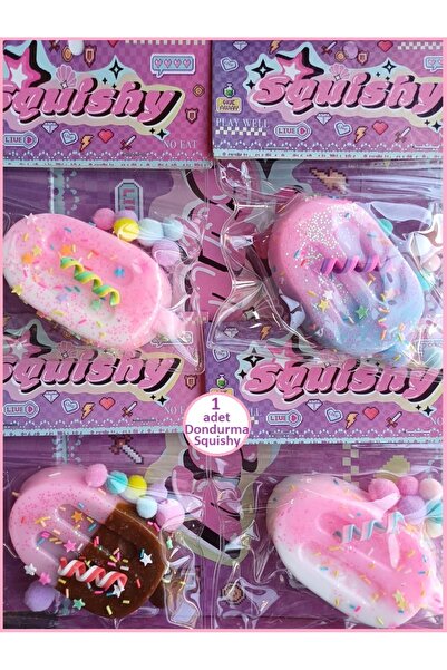 OYUNCAKSAHİLİ Dondurma Şeker Sukuşi Skuşi Squishy Sevimli Esnek Stres Oyuncak...