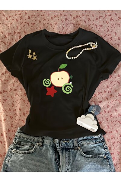 Toum Belt Boy Retro Elma Cropped Blouse