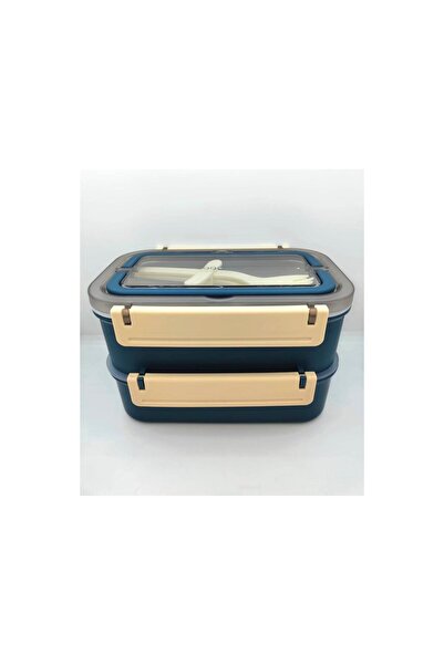 Vagon Vagonlıfe Lunch Box Steel 1600ml Navy Blue Bl2221-2