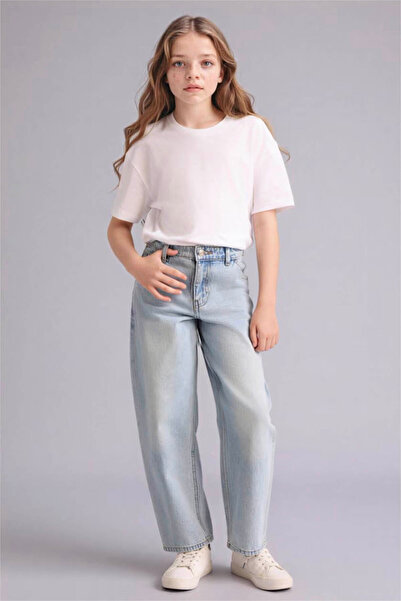 DeFacto Baggy Fıt Jean Pantolon Kız Çocuk G4650A826SM