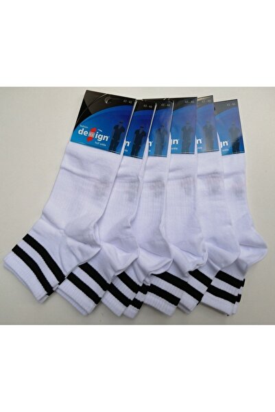 Design Socks 6 Pack Desing Striped Men's Booties Socks